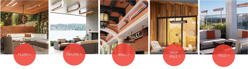 Infratech C Series Single Element C4027SS 4000 Watts 277V 14 Amps Infrared Electric Patio Heater 61.25 x 8.19 x 2.5 in. Stainless Steel Color