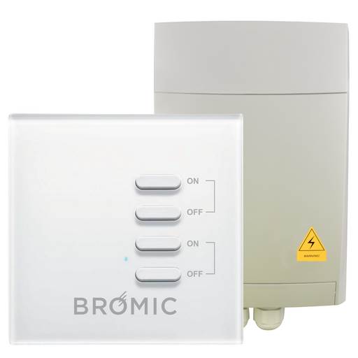 BROMIC BH3130010-2 Part Accessory OnOff Switch w Wireless Remote for Electric Gas Heaters - White