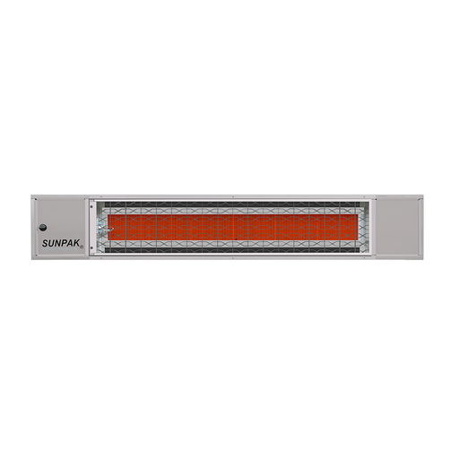 Sunpak S25 S 12003 Natural Gas Outdoor Infrared Patio Heater in Stainless Steel 25000 BTUs - 48 x 8 x 8 in.