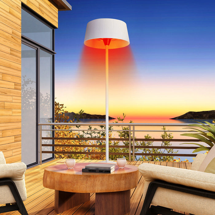 Paragon Outdoor OH-WH1500-8E - SOL Standing Electric Heater - 29.1 in. x 29.1 in. x 88.1 in. - White
