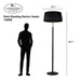 Paragon Outdoor OH-BL1500-8E - SOL Standing Electric Heater - 29.1 in. x 29.1 in. x 88.1 in. - Black