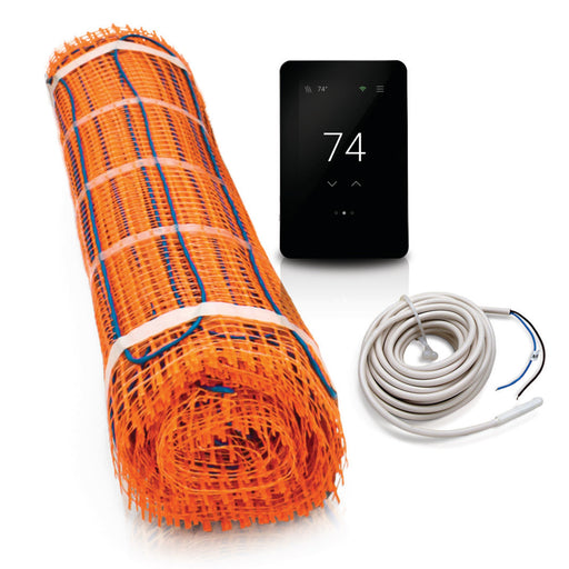 SunTouch 12001025-KIT-CPWiFi 120V ConnectPlus TapeMat Kit (20 Sq. Ft.) Electric Floor Heating - 10 ft. x 2 ft. x 0.125 in. - Orange Color