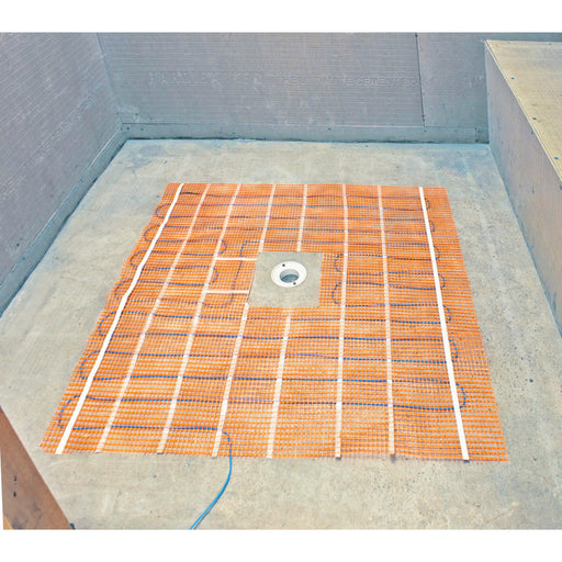 SunTouch C12120010ST-S3660 120V ShowerMat (10 Sq. Ft.) Electric Floor Heating - 36 in. x 60 in. - Orange Color