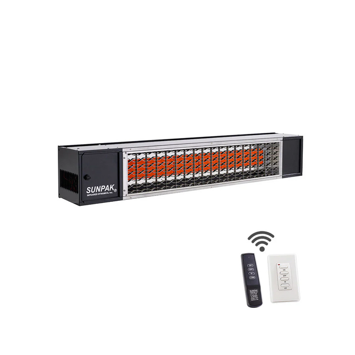 Sunpak S34 B TSR Outdoor Infrared Patio Heater in Black (34000 BTUs)