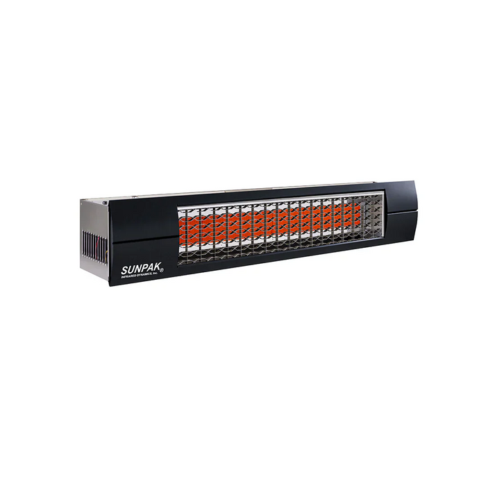 Sunpak Outdoor Infrared Patio Heater in Stainless Steel with Black Front Fascia Kit