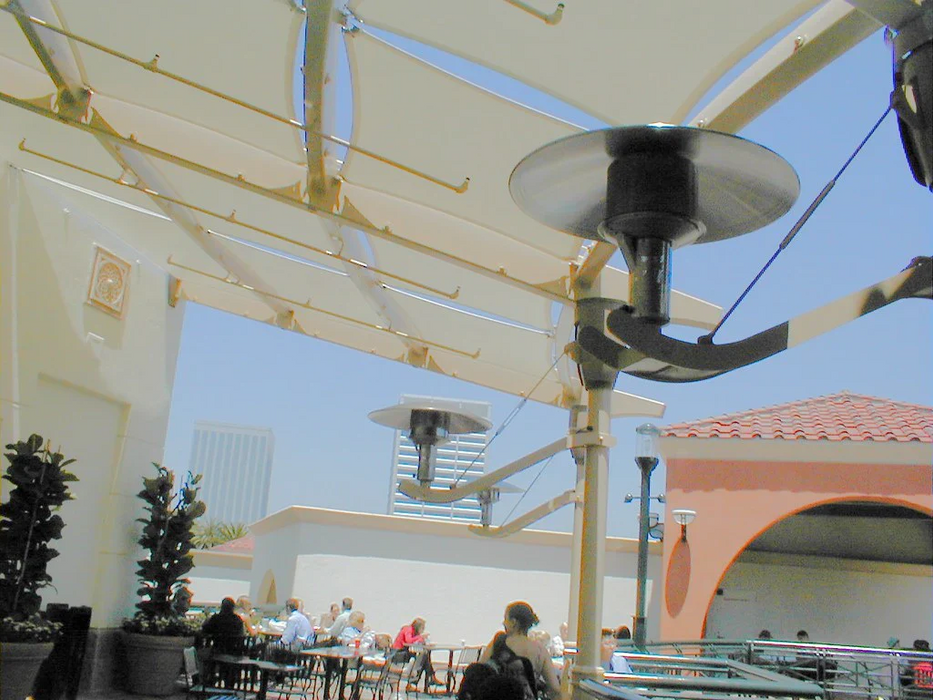 Sunglo Hanging Natural Gas Outdoor Infrared Patio Heater - Stainless Steel Color
