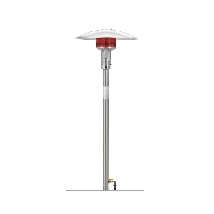 Sunglo Permanent Natural Gas Outdoor Infrared Patio Heater - Stainless Steel Color