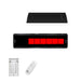Sunstar Glass Series 50N10 SGL0 50000-34000 BTUs Natural Gas Radiant Infrared Horizontal Mount Patio Heater with Wireless Remote Control in 48 x 11.8 x 9.6 in. - Black Color