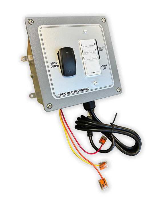 Detroit Radiant Re-Verber-Ray TH-T2-4H Two Stage Controller with Toggle Timer 40VA Transformer Included in Silver Finish