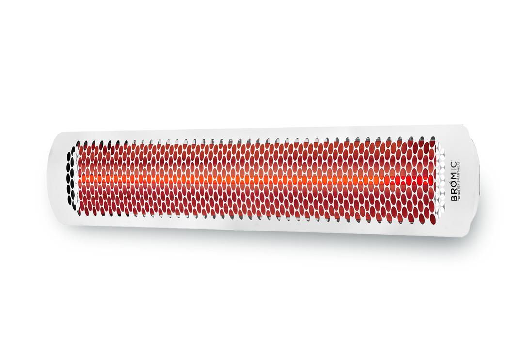 BROMIC BH0420037 Tungsten Electric 4000W 208V 19.23A Infrared Radiant Patio Heater - 44 x 3.5 x 8.5 in. - White