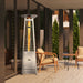 3-PACK of Paragon Outddoor OH-SS42-8M - Liquid Propane Vesta Flame Tower Heater - Stainless Steel