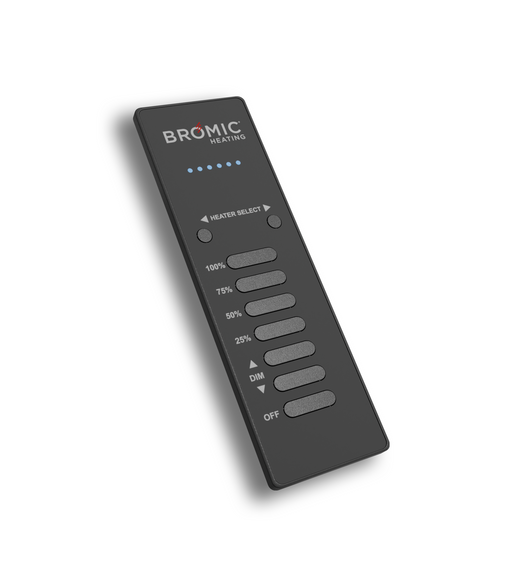 BROMIC BH3130012-2 Part Accessory Master Remote 42 Ch For Dimmer Controller - Electric Heaters Only - Black