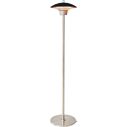 Almo HAN1022HA-BLK Electric Halogen Infrared Stand Heat Lamp Black - 17.8 in. x 17.80 in. x 81.70 in.