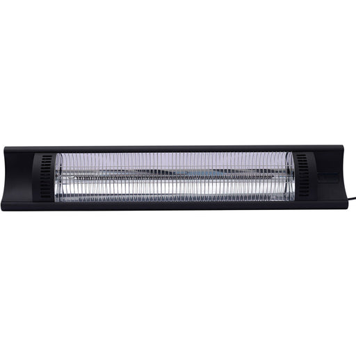 Almo HAN1025IC-BLK Outdoor 35-In. Wide Electric Carbon Fiber Infrared Heat Lamp with 3 Power Settings and Remote Control Black - 1.9 in. x 35.40 in. x 6.80 in.