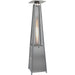 Almo HAN102SS 7-Ft. Tall 42000 BTU Propane Pyramid Patio Heater with Wheels for Outdoor Events and Entertaining in Stainless Steel - 22 in. x 7.25 in. x 87 in.