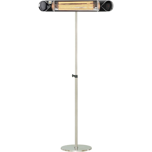 Almo HAN1052ICBLK-SD 35.4-In. Wide Electric Carbon Infrared Heat Lamp with Remote Control and Adjustable Pole Stand