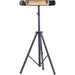 Almo HAN1052ICBLK-TP 35.4-In. Wide Electric Carbon Infrared Heat Lamp with Remote Control and Tripod Stand