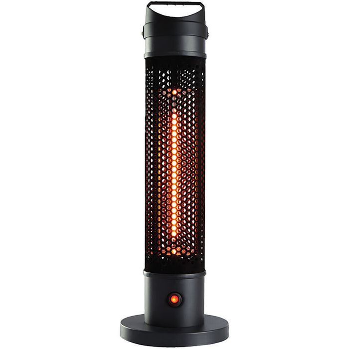 Almo HAN1056IC-BLK 24-In. Modern Efficient Standing Electric Heater Black - 7.8 in. x 7.80 in. x 24 in.