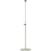 Almo HAN1071ST-SLV Height Adjustable Pole Stand for Select Infrared Heat Lamps Silver - 18 in. x 18 in. x 80 in.