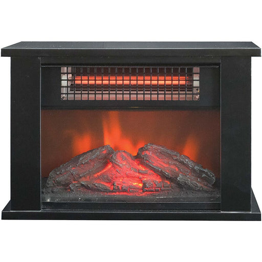 Almo HT1287 1000W Tabletop Infrared Fireplace Space Heater - 7.41 in. x 14.43 in. x 9.75 in.