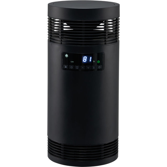Almo HT1369 360 Surround Ceramic Tower Heater with Handle - 8.23 in. x 8.23 in. x 18.26 in.