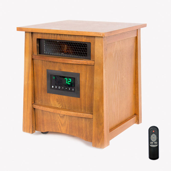 Almo LS-8WIQH-LB-IN 8 Element Infrared Wood Cabinet Heater  - 16.7 in. x 15.20 in. x 18.30 in.