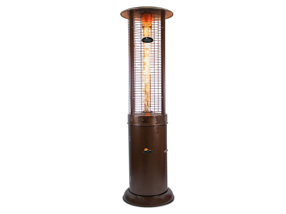 3-PACK of Paragon Outddoor OH-BZ32-7R - Liquid Propane Helios Round Flame Tower Heater with Remote Control - Hammered Bronze