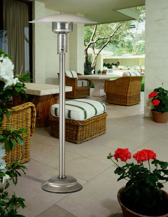 Patio Comfort NPC05 SS Stainless Steel Portable Outdoor Infrared Patio Heater - 34 x 34 x 93 in. Stainless Steel Color