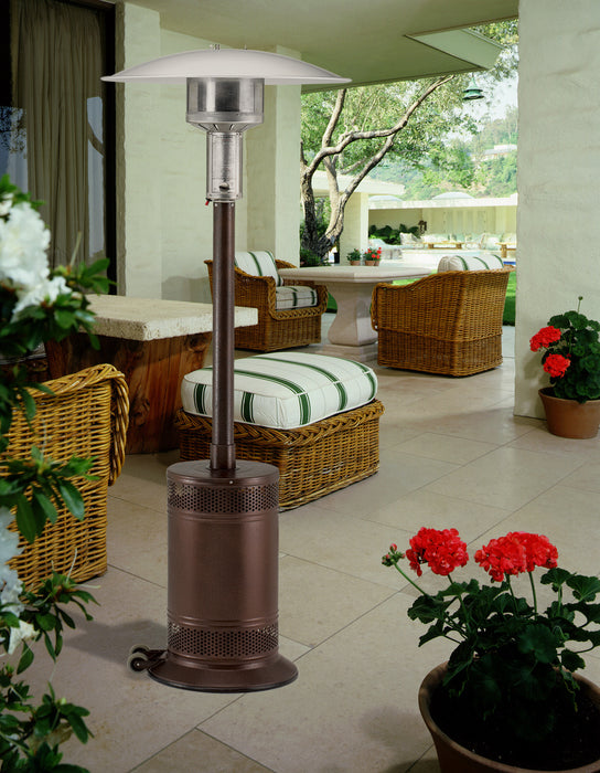 Patio Comfort PC02AB Stainless Steel Portable Outdoor Infrared Patio Heater - 34 x 34 x 90 in. Antique Bronze Color