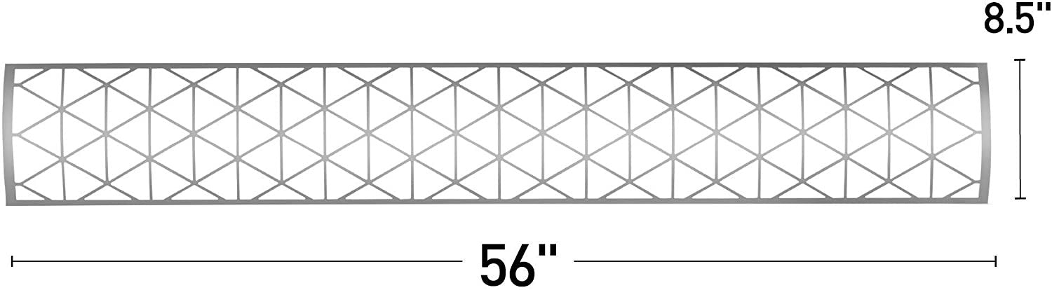 Infratech SS1D61 Dual Element Contemporary Motif Upgrade Kit For 61 Inches Heaters - Stainless Steel Color
