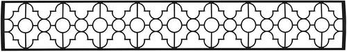 Infratech BL3D61 Dual Element Mediterranean Motif Upgrade Kit For 61 Inches Heaters - Black Color