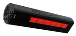 Sunstar Glass Series L10 SGL1560 35000-24000 BTUs Liquid Propane Radiant Infrared Angled Mount Patio Heater with Wireless Remote Control in 48 x 11.8 x 9.6 in. - Black Color