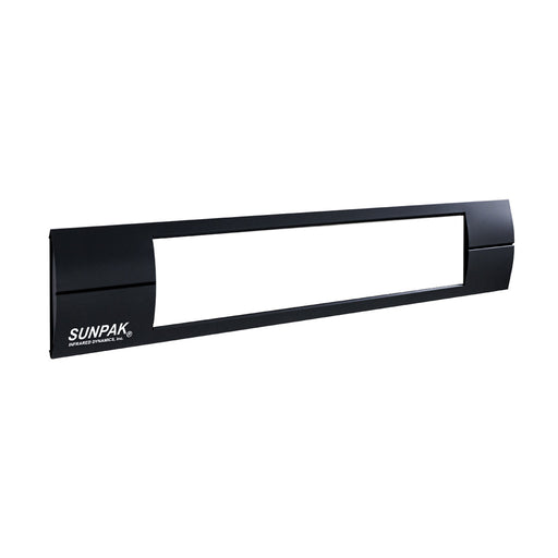 Sunpak 12020 2 Black Front Fascia Kit Outdoor Infrared Patio Heater Accessory - 46 x 9 x 2 in.