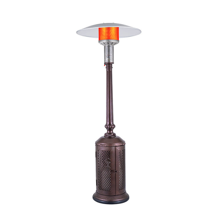 Patio Comfort PC02CAB Cast Aluminum Portable Outdoor Infrared Patio Heater - 34 x 34 x 90 in. Antique Bronze Color