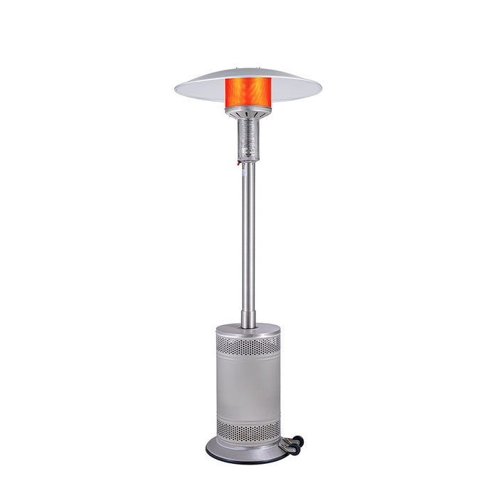 Patio Comfort PC02SS Stainless Steel Portable Outdoor Infrared Patio Heater - 34 x 34 x 90 in. Stainless Steel Color