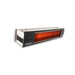 Sunpak S34 S-B 12004LP-12020 2 Liquid Propane Outdoor Infrared Patio Heater in Stainless Steel 34000 BTUs with Black Front Fascia Kit - 48 x 10 x 8 in.