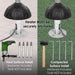 Well Traveled Living 61445 - Stainless Steel Natural Gas Patio Heater - Silver