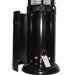 RADtec EF-CLEAR Ellipse Flame 80" Propane Gas Patio Heater - 78 x 22.5 x 22.5 in. - Black Color