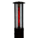 RADtec EF-RUBY Ellipse Flame 80" Propane Gas Patio Heater - 78 x 22.5 x 22.5 in. - Black Color