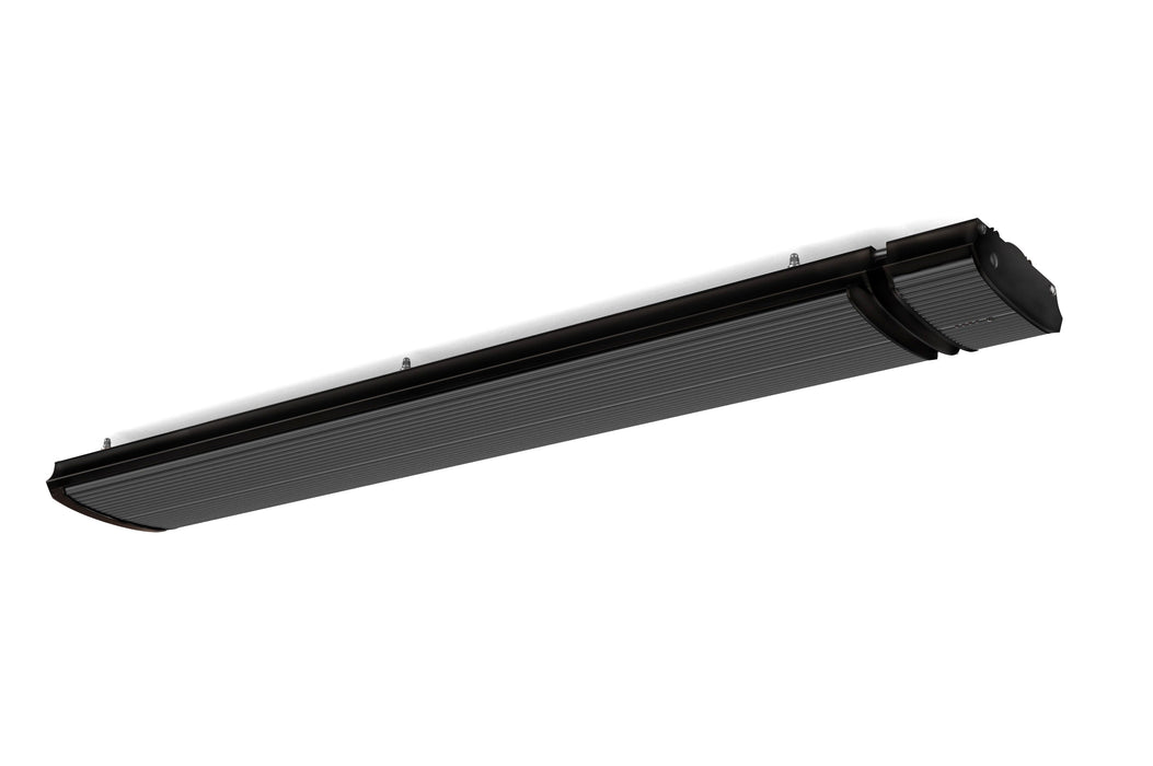 RADtec E15R E Series Standard RF Controlled (1500 Watts/110V) 43" Zero Light Infrared Electric Patio Heater - 43 x 7 x 2.5 in. - Black Color