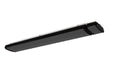 RADtec E18R E Series Standard RF Controlled (1800 Watts/220V) 43" Zero Light Infrared Electric Patio Heater - 43 x 7 x 2.5 in. - Black Color