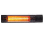 RADtec G15R Genesis Series (1500 Watts/110V) 25" Golden Tube Infrared Electric Patio Heater - 25 x 5 x 4 in. - Black Color