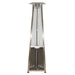 RADtec PYR-SSP Pyramid Series 93" Propane Gas Patio Heater - 24 x 24 x 93 in. - Stainless Steel Color