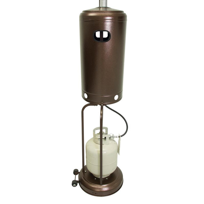 RADtec RF-ABNG Real Flame 96" Natural Gas Patio Heater - 19 x 19 x 96 in. - Antique Bronze Color