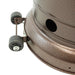 RADtec RF-ABNG Real Flame 96" Natural Gas Patio Heater - 19 x 19 x 96 in. - Antique Bronze Color
