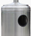 RADtec RF-SS Real Flame 96" Propane Gas Patio Heater - 19 x 19 x 96 in. - Stainless Steel Color