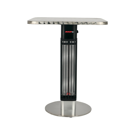 RADtec SBT-15S Electric Bistro Table (1500 Watts/110V) Infrared Electric Patio Heater - 24 x 24 x 30 in. - Aluminum Color