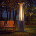 RADtec TF-WBG Tower Flame 89" Propane Gas Patio Heater - 20 x 20 x 89 in. - Black and Grey Wicker Color