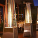 RADtec TF-WBG Tower Flame 89" Propane Gas Patio Heater - 20 x 20 x 89 in. - Black and Grey Wicker Color