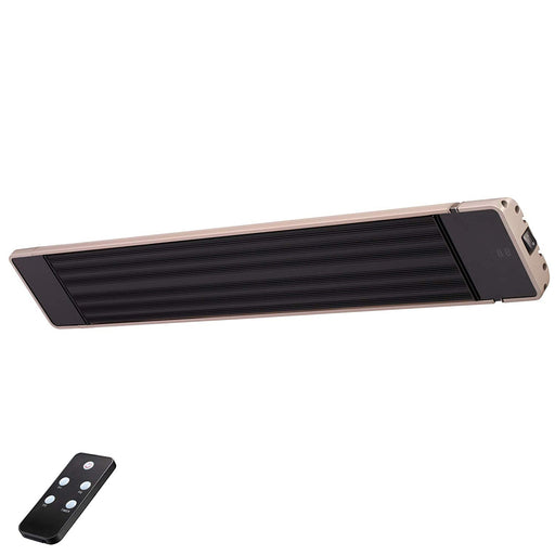 RADtec X33R X Series (3300 Watts/220V) 72" Weather Resistant Zero Light Infrared Electric Patio Heater - 72 x 8 x 2 in. - Beige Color
